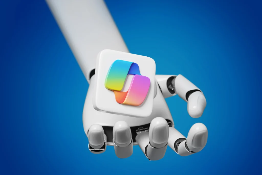 Microsoft 365 Copilot Robot hand picture
