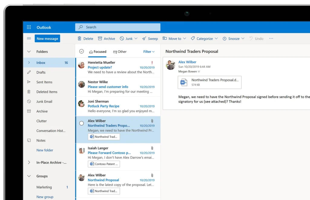 Exchange Outlook Image by ZIZONO